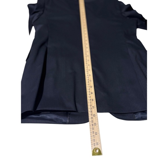 Brooks Brothers 346 Men's 2 Pcs Black Pinstripe Wool Suit 41R Jacket 34x33 Pants - Picture 16 of 16